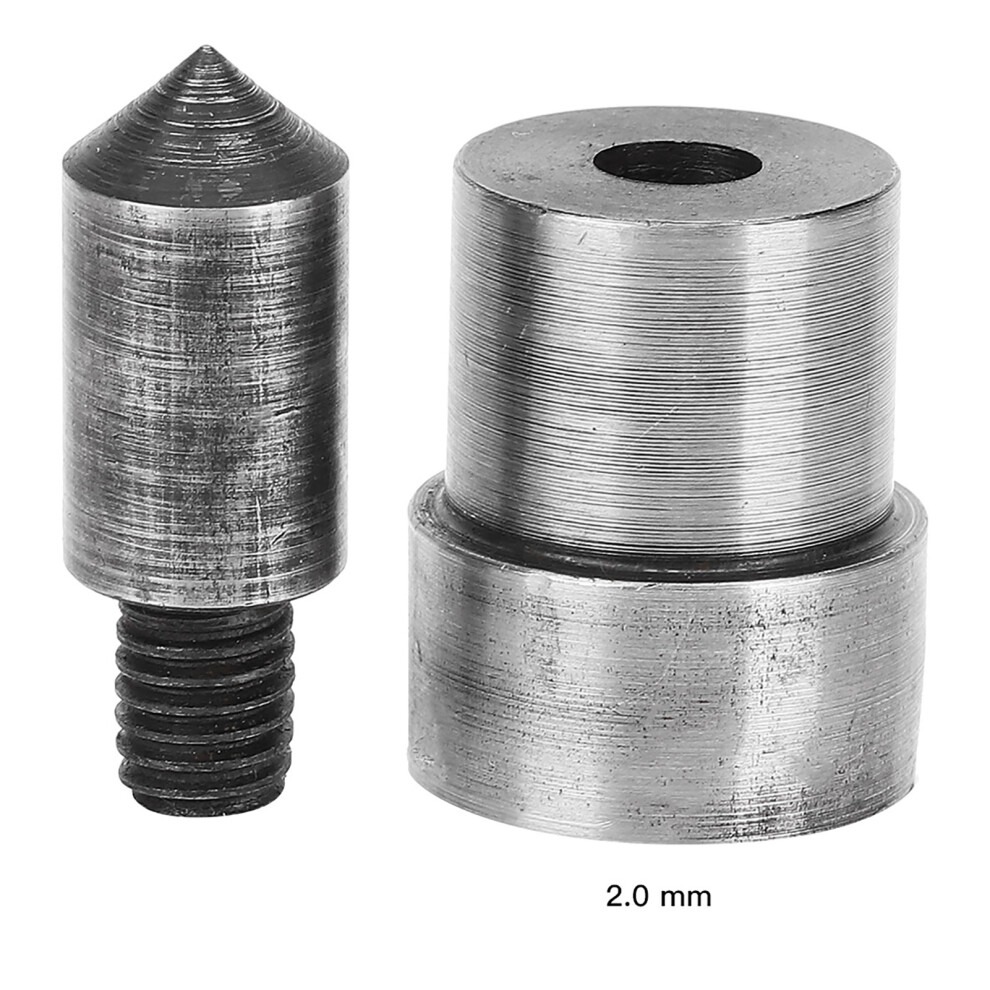2Pcs 1.5-16Mm 45# Steel Punching Mold Hollow Hole Puncher Leather Belt Punch Tool (2Mm) 6901324658813