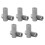 10pcs Long Rod Nut Hex Hexagonal Sleeve Nut Standoff Threaded Fasteners (M6 * 25) 15