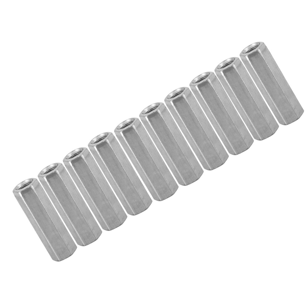 10Pcs M8 Long Rod Nut Hex Hexagonal Sleeve Nut Standoff Threaded Fasteners (M8*40) 9461324659090