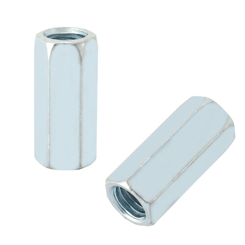 5pcs M12*40 Long Rod Nut Hex Hexagonal Sleeve Nut Standoff Threaded Fasteners (15mm) 2