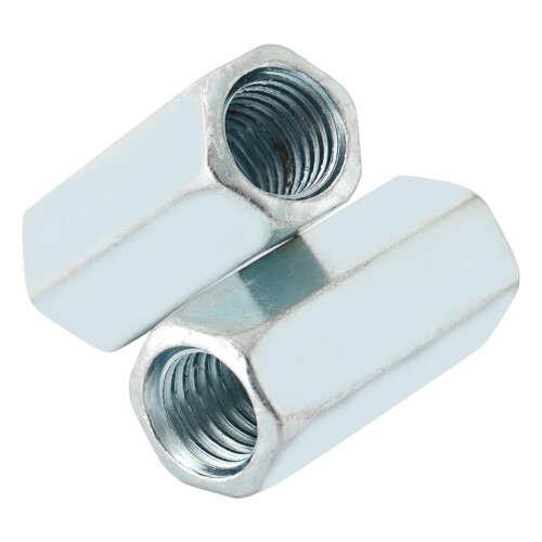 5pcs M12*40 Long Rod Nut Hex Hexagonal Sleeve Nut Standoff Threaded Fasteners (15mm)