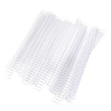 20pcs 30 Hole LoosE leaf Plastic Binding Ring Spring Spiral Rings for A4 Paper 19mm transparent