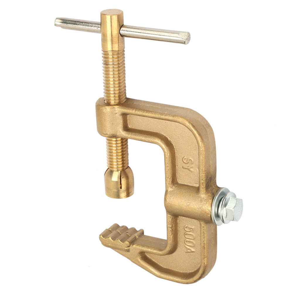 500A Brass Material Classical G Shape Ground Welding Earth Clamp For Welding Machine 4961324660324