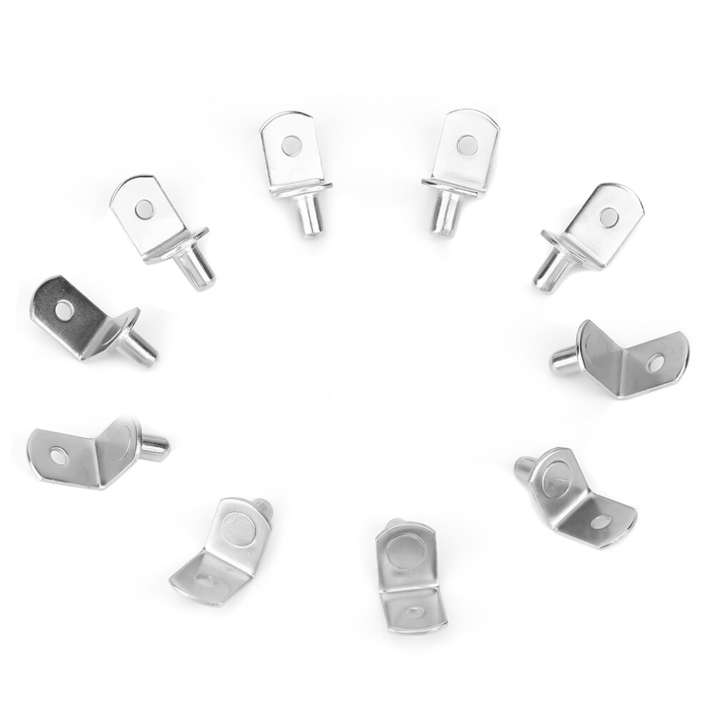 10Pcs Shelf Bracket Cabinet Furniture Shelf Pins Supports Wall Mount 5011324660844