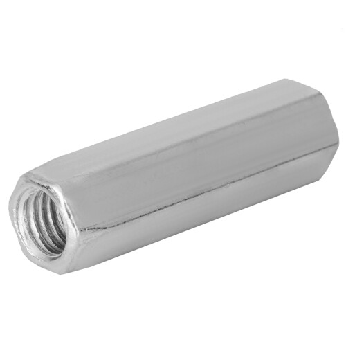 5pcs Zinc Plated Steel M10*40/50 Long Hex Nut Hexagonal Thread Nut Threaded Fasteners(M10*40) 2