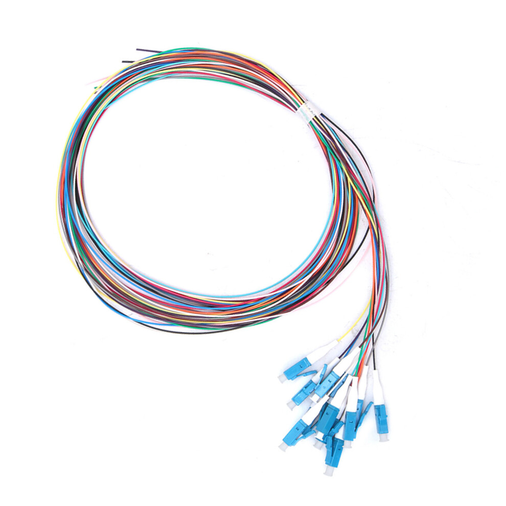 12 Strand Fiber Optic Pigtail Lc/Upc Single Mode Low Insertion Loss 1.5M 4651324661628