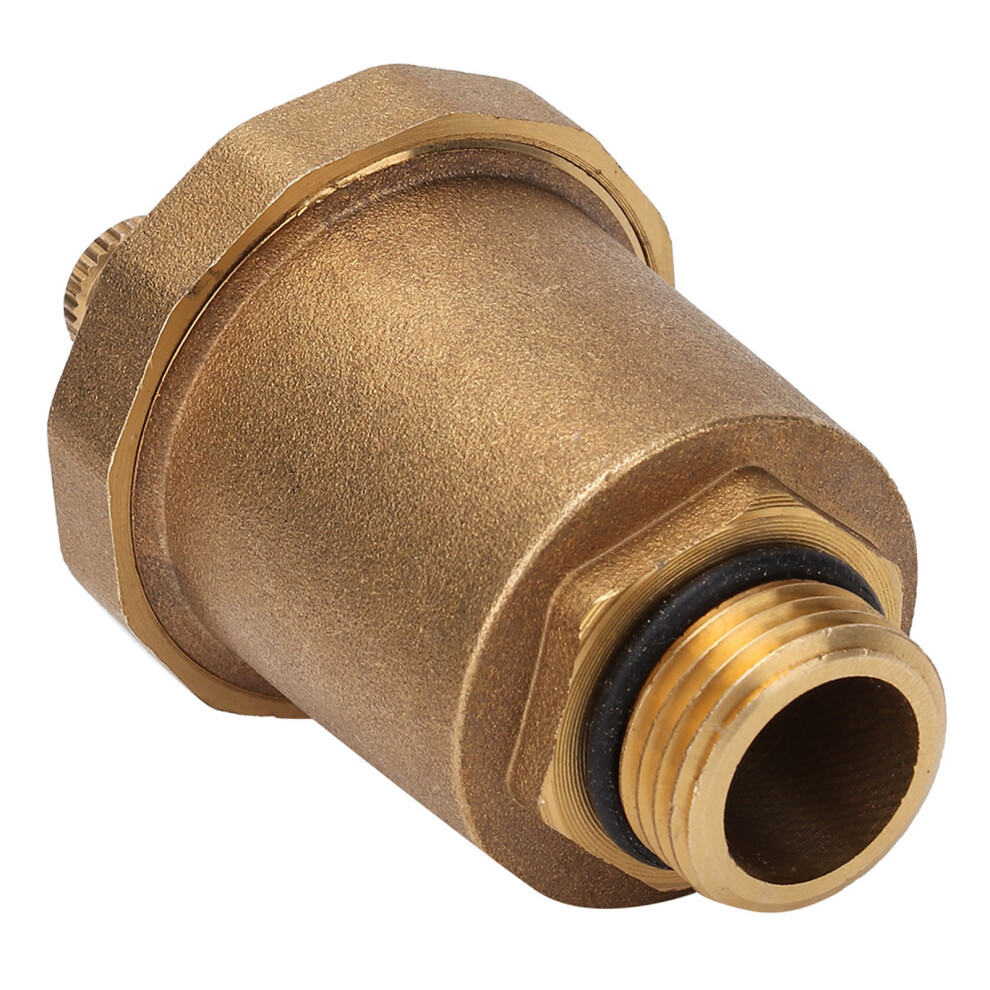 Brass Automatic One Way Air Vent Valve G1/2" Male Thread Air Vent Exhaust Valve 8751324662352