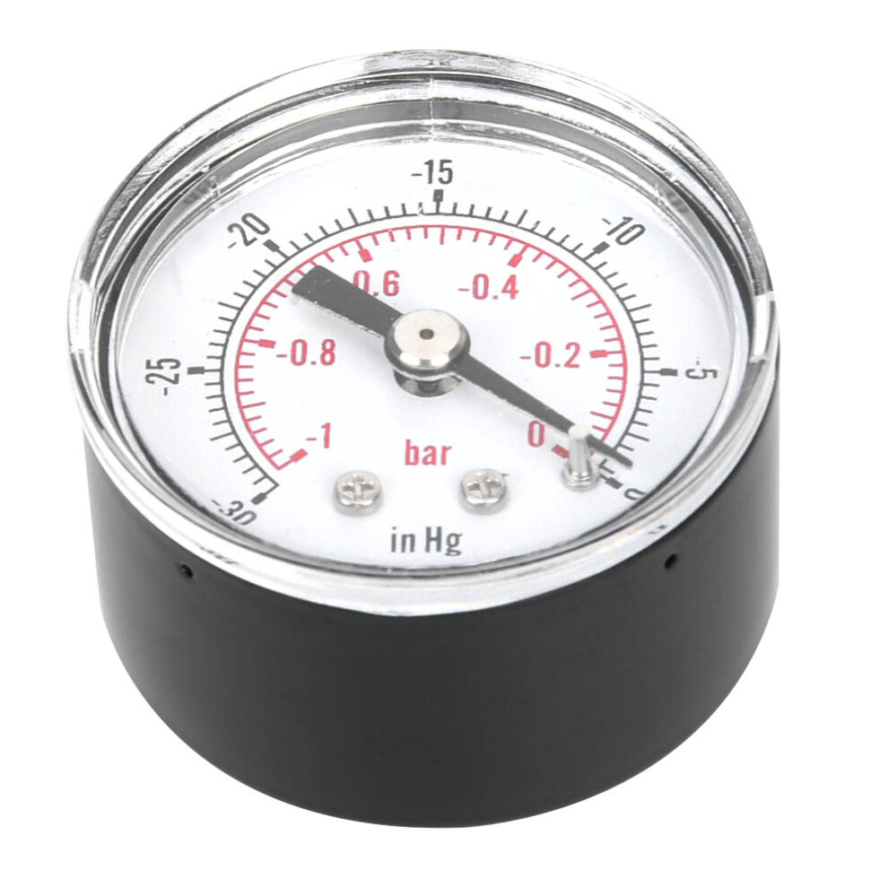 1~0Bar -30~0Inhg Dual Scale Vacuum Pressure Gauge 1/8Bspt Back Connection 8791324662891