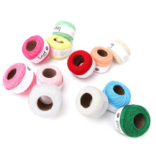 Lace Line Cotton Hand Crocheted Summer Silk Light Thin Line (12 Colors a Set )