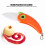 Mini Bird Kitchen Fruits Vegetable Ceramic Folding Pocket Knife Cutting Tools (Red) 10