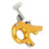 Archery Release Aids 3 Finger Grip Thumb Caliper Trigger for Compound Bow Accessory (Gold) 8