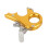 Archery Release Aids 3 Finger Grip Thumb Caliper Trigger for Compound Bow Accessory (Gold) 3
