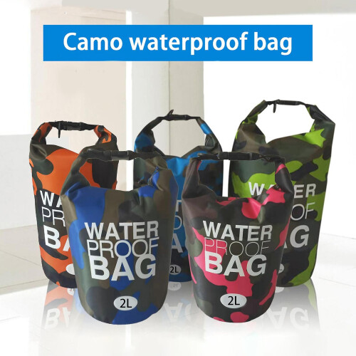 1 Set 2L Rafting Bag Foldable High Capacity Quick-Release Waterproof Dry Bag Pack Sack Swimming Bag 1
