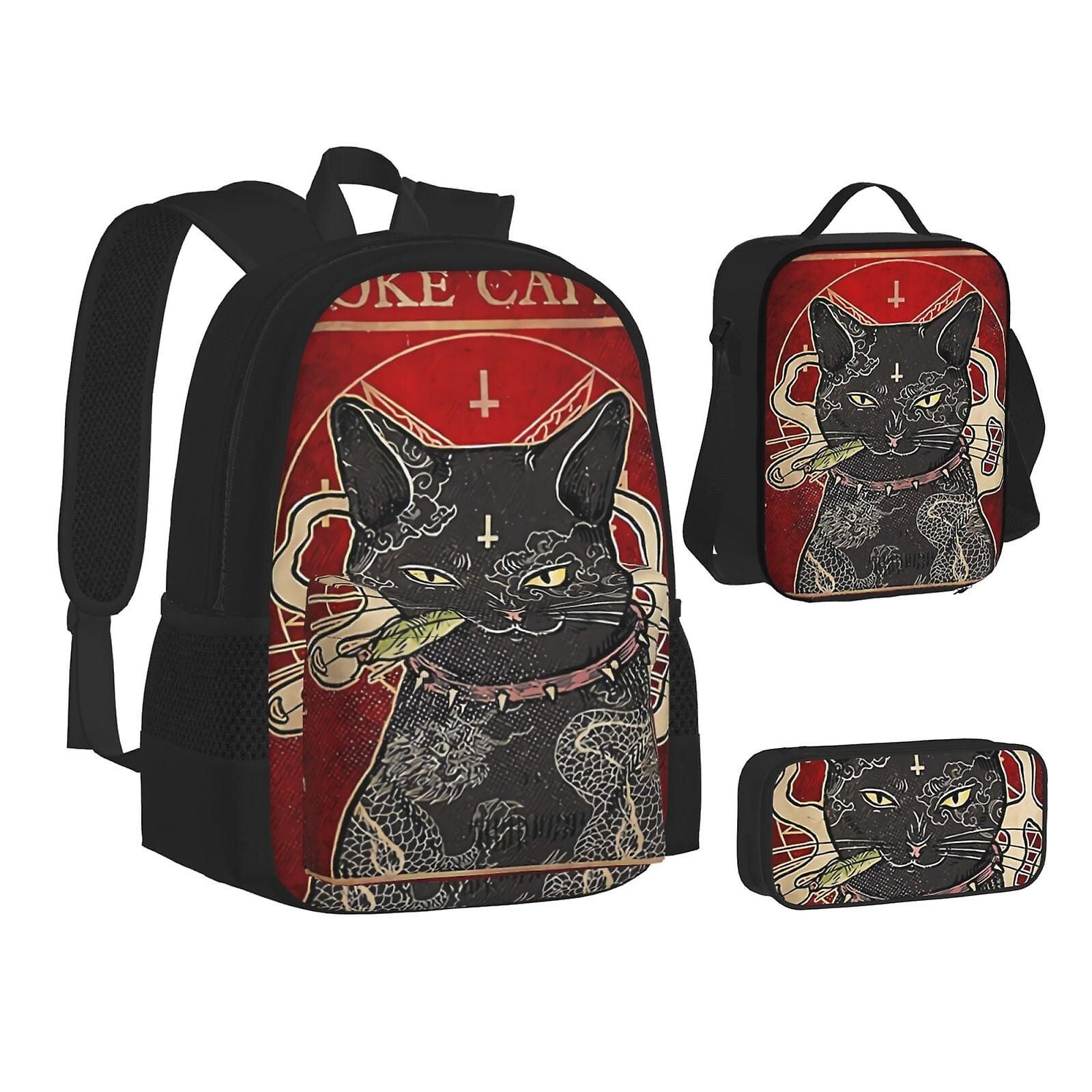 Sac à Dos K-Pop Demon - Design Kawaii Anime, 30x13x44 Cm, Multi-poches Pour école, Voyage Ou Cosplay