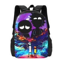 Rick and Morty Rucksack für die Schule, Anime-Büchertasche, leichte Schultaschen, Schulranzen, Rucksäcke