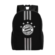 Bayern München Vielseitiger Rucksack Waschbarer Freizeitrucksack für Schüler Trendiger Oxford-Stoff