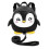 Toddle Children Backpack With Reins Rucksack Harness Walkers Tether Belt Penguin (black)-MXBC 1
