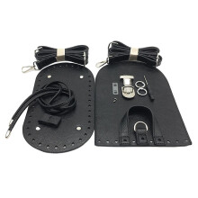 Leather Knitting Crochet Bag Nail Bottom Set for Backpack Bag Making Black