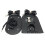 Leather Knitting Crochet Bag Nail Bottom Set for Backpack Bag Making Black 1