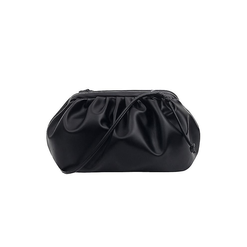 Sac à bandoulière polyvalent, sac à main nuage plissé à la mode