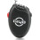 Retractable Luggage Locks With Steel Cable Lock Mini 3-digit Combination Code Padlock For Suitcases, 1