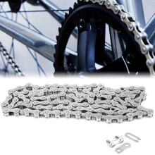 Hochleistungs-Edelstahl-Ein-Geschwindigkeits-Fahrradkette 1/2"1/8" Silber