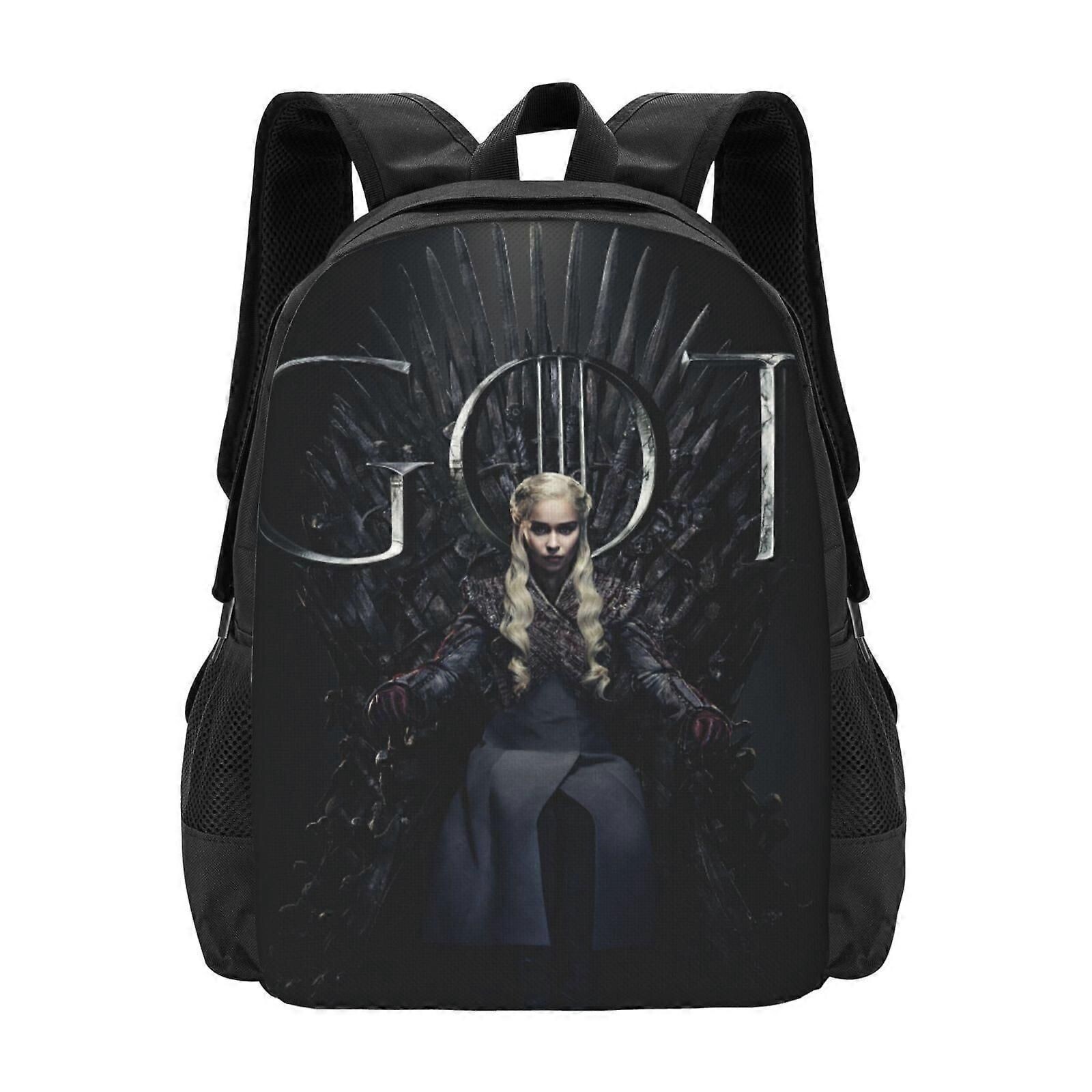 Sac à Dos Enfant Dragon & Fleur De Cristal - 29x16x39 Cm - Polyester Imperméable - Cartable Scolaire & Voyage - 6