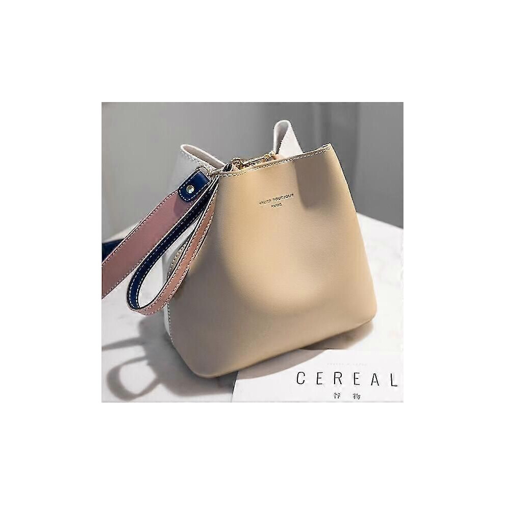 Sac à bandoulière en cuir synthétique pour femme (21 x 13 x 21 cm)