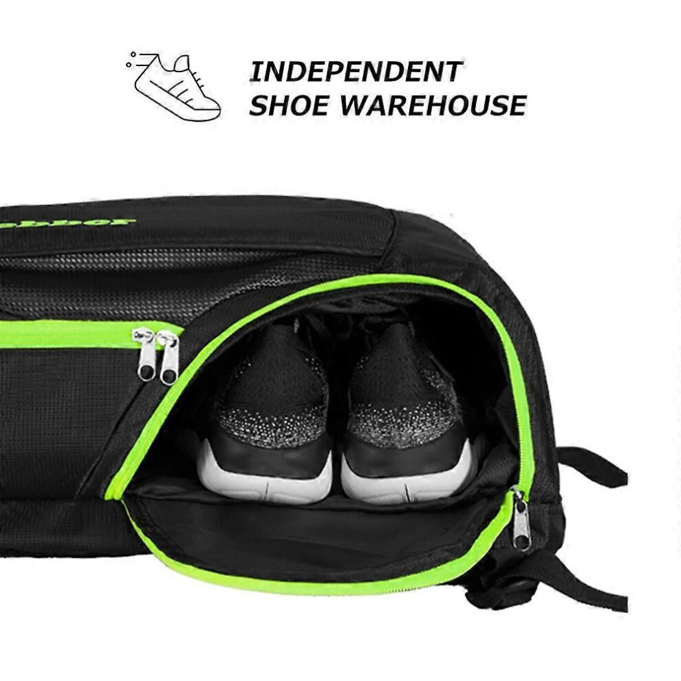 Sac à dos pour raquette de badminton, sac à dos de tennis avec compartiment à chaussures indépendant,