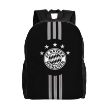 Bayern München Vielseitiger Rucksack Waschbarer Freizeitrucksack für Schüler Trendiger Oxford-Stoff