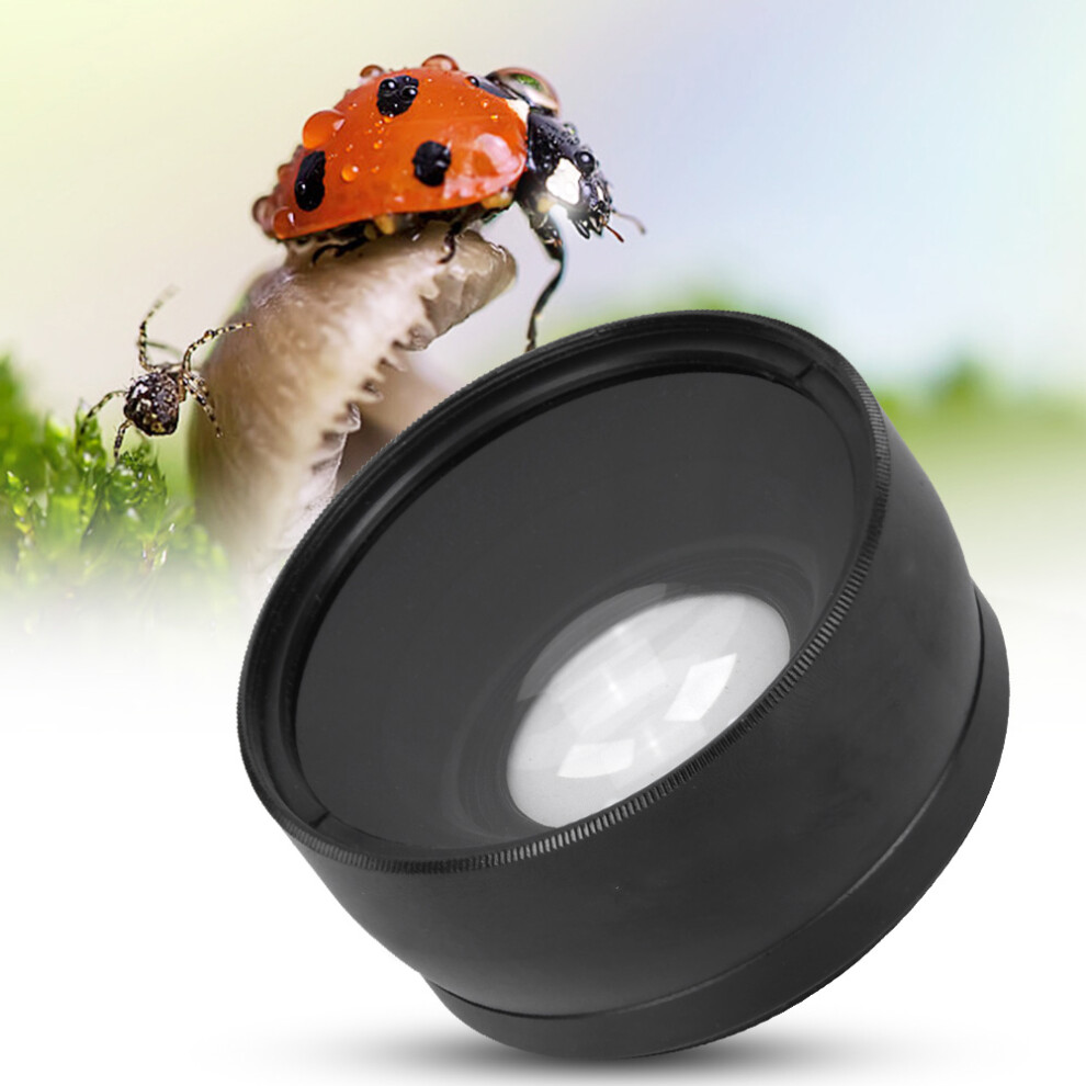58Mm 0.45X Macro Conversion & Wide Angle Lens For Slr Dslr Camera Black 5001324671407