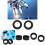 2Pcs 36mm Diameter Rubber Eyepiece Cover Accessory Guards for Stereo Microscope (Flat Angle) 3