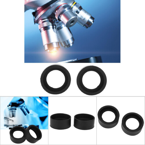 2Pcs 36mm Diameter Rubber Eyepiece Cover Accessory Guards for Stereo Microscope (Flat Angle) 2