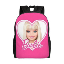 Mochila versátil de Barbie, estilo informal lavable, mochila para estudiantes escolares, mochila moderna