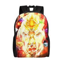 Sonic School Bag Cartoon Backpack Fashion Boys Bag Student Schoolbag Travel Backpack-hjka466