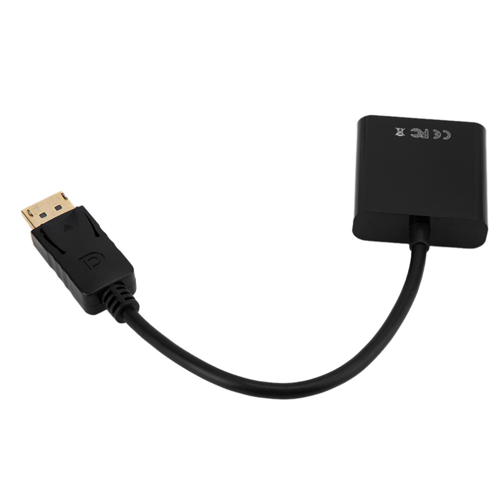 25Cm 1080P Display Port Dp To Vga Video Signal Transmission Converter Adapter Cable 6921324672619