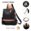 Damentasche, modischer, wasserabweisender Damenrucksack, einfacher Trend, große Kapazität, Reise-Computerrucksack 3
