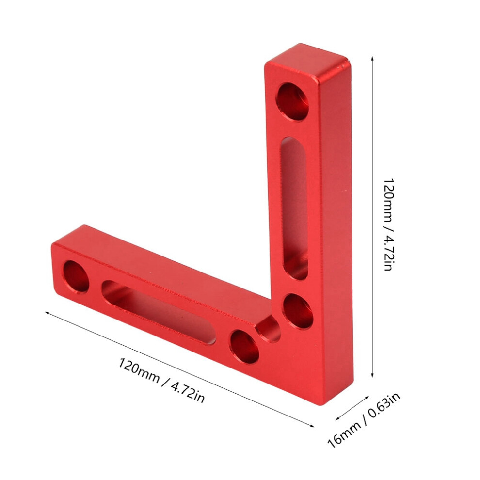 Aluminum Alloy 90 Degree Positioning Clamp Woodworking Right Angle Square Ruler 9301324672975