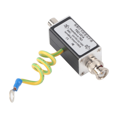 CCTV Video BNC Surge Protector Analog Camera Thunder Lightning Arrester Protection Device 24V 1