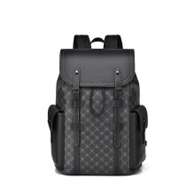 Mochila para portátil de lujo para hombre, antirrobo, de viaje, informal, para negocios (negro)
