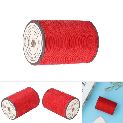0.45mm Leather Sewing Wax Cord 160m/Roll Handwork Knitting Craft Wax Thread(Red) 2