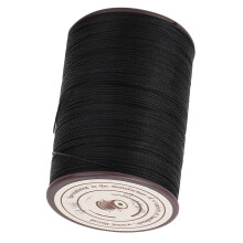 0.45mm Leather Sewing Wax Cord 160m/Roll Handwork Knitting Craft Wax Thread(Black)