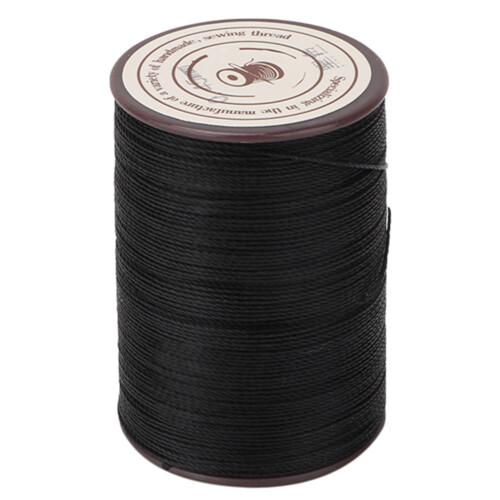 0.45mm Leather Sewing Wax Cord 160m/Roll Handwork Knitting Craft Wax Thread(Black) 1