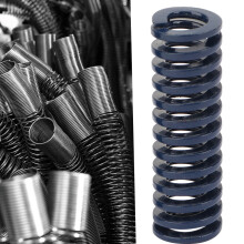 Hochpräziene Stahlfeder 2 Stück, Außendurchmesser 10 mm, Innendurchmesser 5 mm, Leichte Belastung, Formstück TL10*50 mm