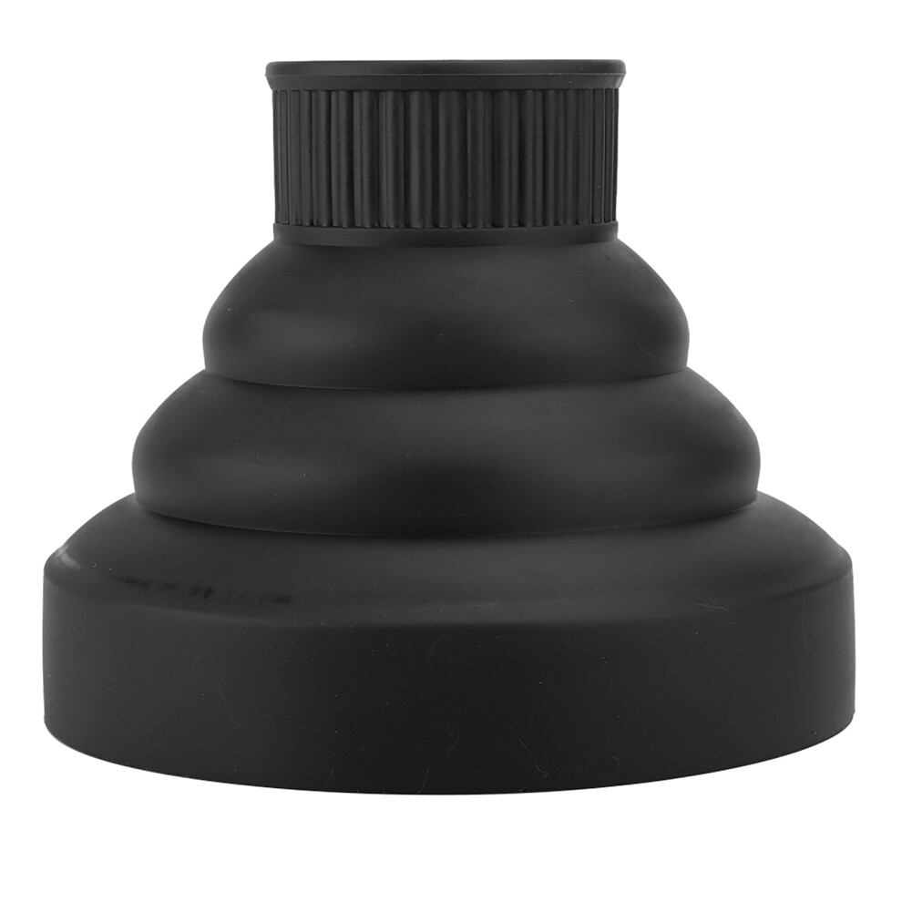 Black Professional Folding Hair Dryer Diffuser Cover Hairdressing Blower Wind Cover (Black)