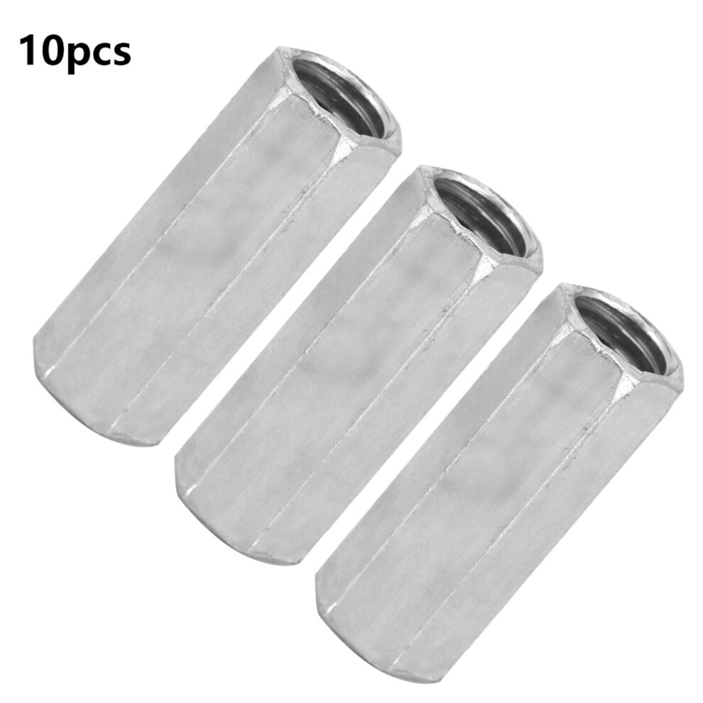 10Pcs M8 Long Rod Nut Hex Hexagonal Sleeve Nut Standoff Threaded Fasteners (M8*28) 8731324678546