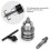 3.0-16MM 1/2-20UNF Drill Chuck Adapter Kit Key Type Drill Chuck with Square Shank Adapter 10