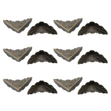 12Pcs Vintage Bronze Iron Corner Decorative Protector for Wooden Box Edge