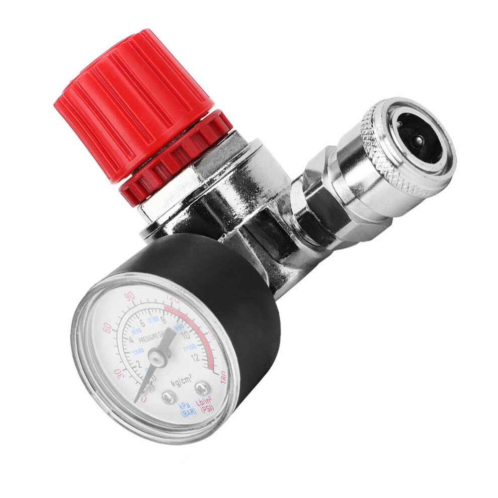 Pressure Regulator Switch Control Valve Gauge With Male/Female Connector For Air Compressor 4961324678954
