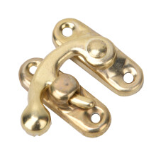 Eisen-Hasp-Haken Vintage-Stil Verschluss für Schmuck- & Geschenkboxen 3,2  2,8 cm Gelb